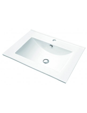 Blanco 8", Semi-recessed porcelain sink