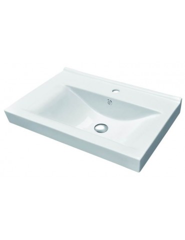 Komodo 24", porcelain sink with overflow