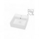 Fidji 16", square porcelain sink