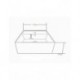 Fidji 16", square porcelain sink