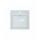 Fidji 16", square porcelain sink