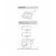 Fidji 16", square porcelain sink