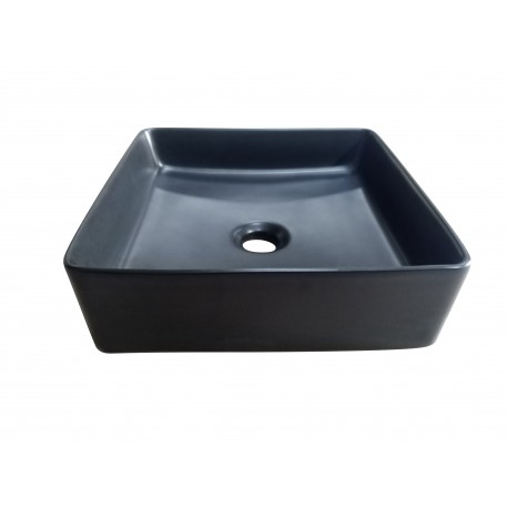 Sulawe 14", Black matte porcelain sink