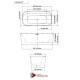 Volos black 59", freestanding bathtub