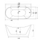 Siwa, Freestanding Bath 59"