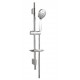 Chrome shower faucet with thermostatic shower mixer