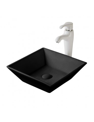 Wakato matte black, porcelain sink