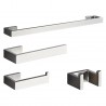Shiva, Set of 4 accessories mat black finish