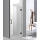 Napoléon 36'', Matte black pivot shower door