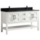 Manille 48" White, Solid wood