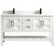 Manille 48" White, Solid wood