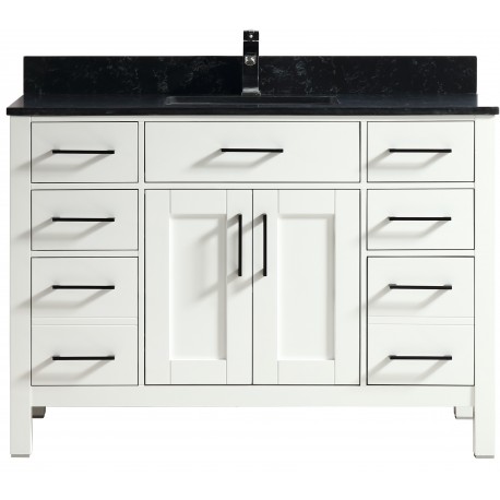 Goli 48" blanc, bois massif