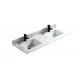 White Carrara 60", Marble Vanity Top with 2 Undermount Porcelain Sink