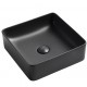 Sulawe noir mat 14", Lavabo en porcelaine