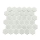 White matte Hexagone