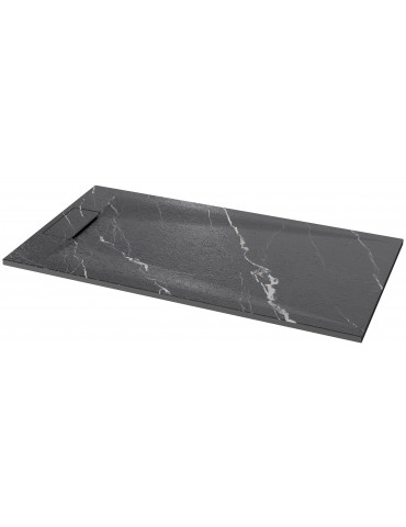 Brutus Carrara noir 48×32" (47.25 * 31.49) , Base de douche en SMC