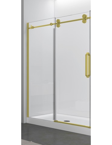Apollon 48", porte de douche finie or mat