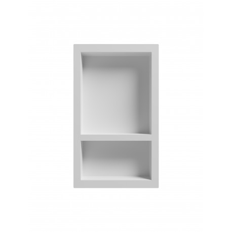 SMC Shower Niche 16×27 white finish 2 sections