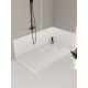 Brutus Carrara blanche 60×32" (59.06 * 31.49) , Base de douche en SMC