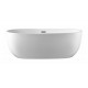 Fuxi 67“ glossy white, freestanding bathtub