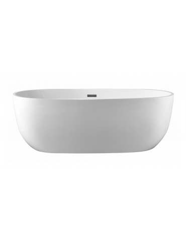 Fuxi 67“ glossy white, freestanding bathtub