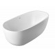 Fuxi 67“ glossy white, freestanding bathtub