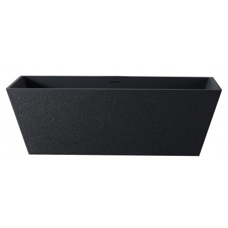 Istone freestanding bath 63", matte black Finish