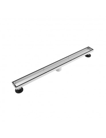 Brushed finished stainless steel linear drain