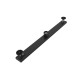 Black finished stainless steel linear drain