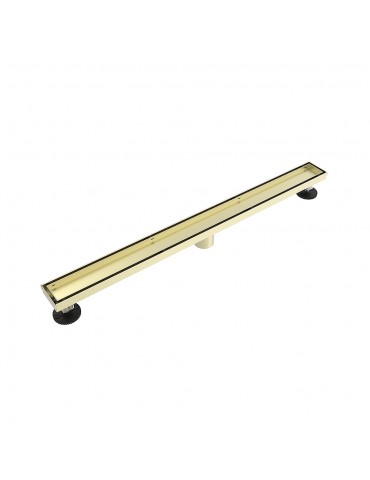 Matt gold stainless steel linear drain