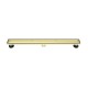 Matt gold stainless steel linear drain