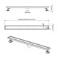 Matt gold stainless steel linear drain