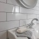 Glossy White Subway Backsplash 4x16