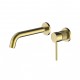 Tiwaz, Wall-Mounted Faucet in Brushed Gold Finish