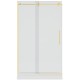 Myo 48", Matte gold, shower door