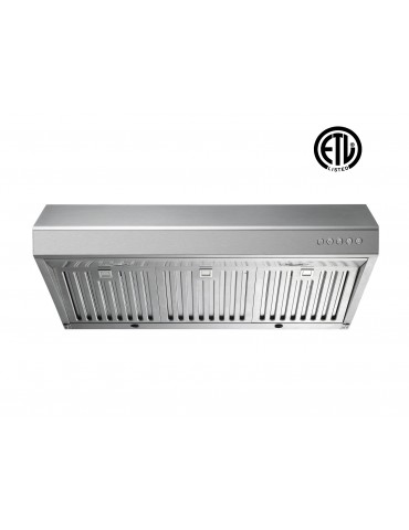 30" Range hood with stainless steel finish