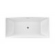 Pangu 67" , Matte black and white, Freestanding bath