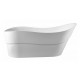 Fujin 67", Glossy white, Freestanding Bath