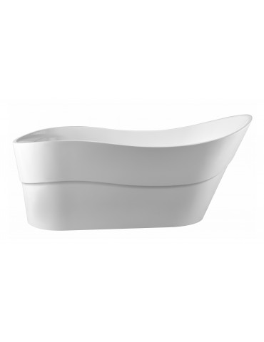 Fujin 67", Glossy white, Freestanding Bath