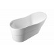 Fujin 67", Glossy white, Freestanding Bath