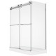 Waka 32", Chrome, side panel shower glass