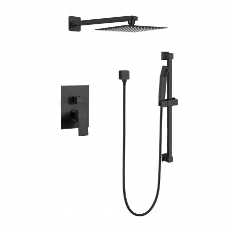 Ares, Matte black shower faucet