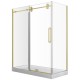 Apollon 48", Matte goold Shower Door