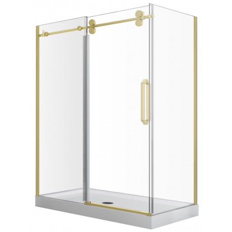 Apollon 48", Matte goold Shower Door