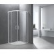 Celesta, White round corner shower