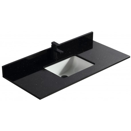  48" vanity top with under mount porcelain sink