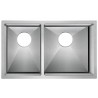 Galaxie, évier de cuisine double 30x18''