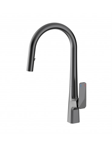 Koarus, robinet de cuisine gris mat