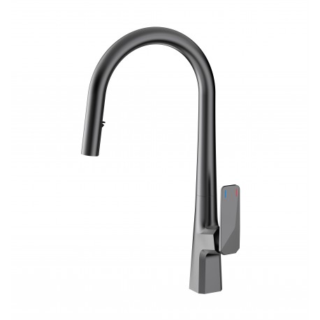 Koarus, robinet de cuisine gris mat
