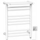 Heat matte white, electric towel warmer